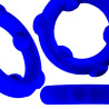 Oxballs Cockring Spinner 25 mm Bleu